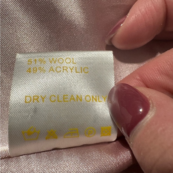 Casade Kelvin Pea Jacket Purple Pink and White Wool Bend Size XS (1) (Juniors) - Picture 8 of 16